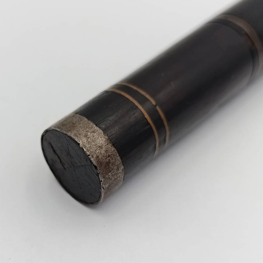 Antique wood with brass inlay dagger