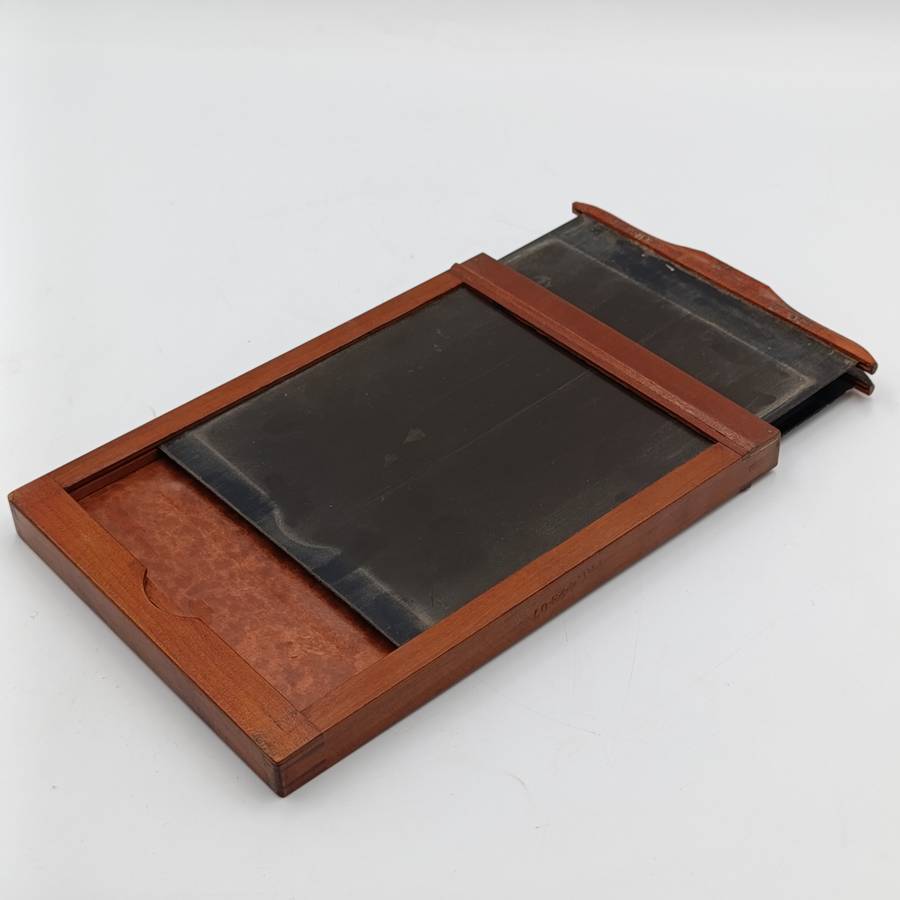 Antique Large format 5x7 wooden film holder