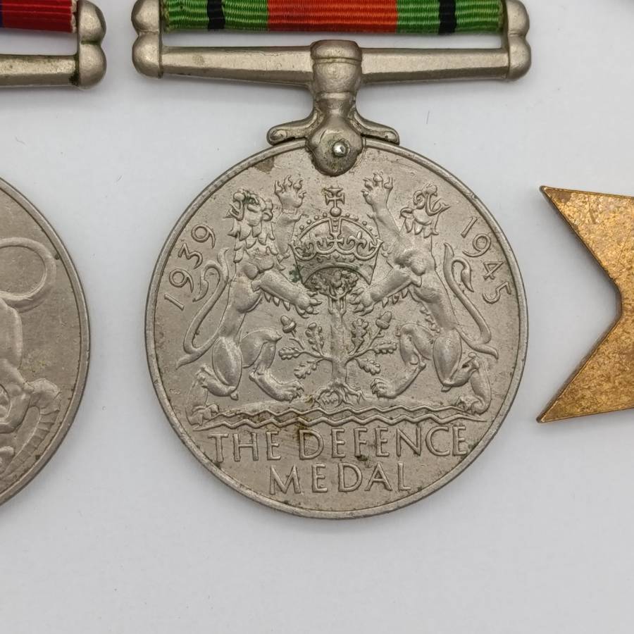 Set of 3 WW2 medals issued to C287177 J-Louw