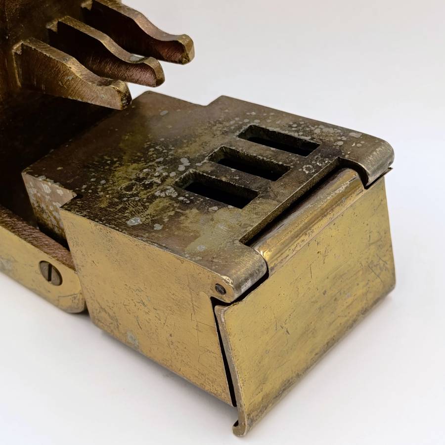 Vintage brassed Railways train cabin ashtray - wall mount