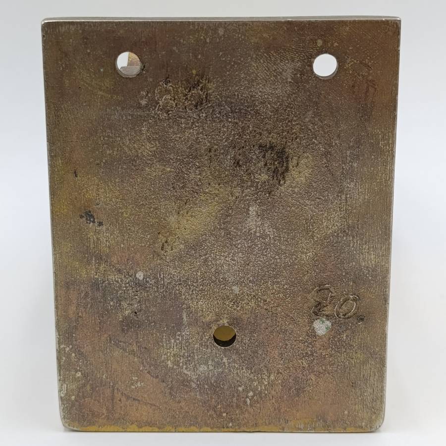 Vintage brassed Railways train cabin ashtray - wall mount