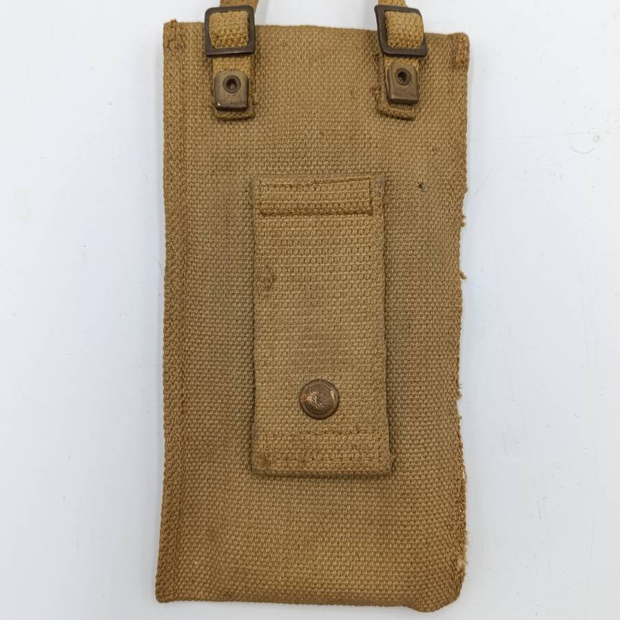 WW2 SA Union Defence Force pouch with military issued slide Ruler
