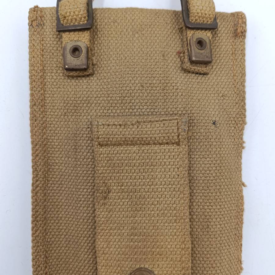 WW2 SA Union Defence Force pouch with military issued slide Ruler