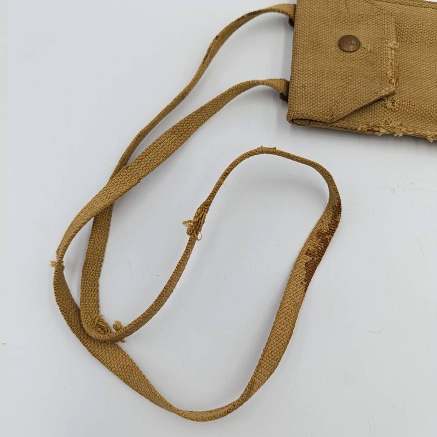 WW2 SA Union Defence Force pouch with military issued slide Ruler