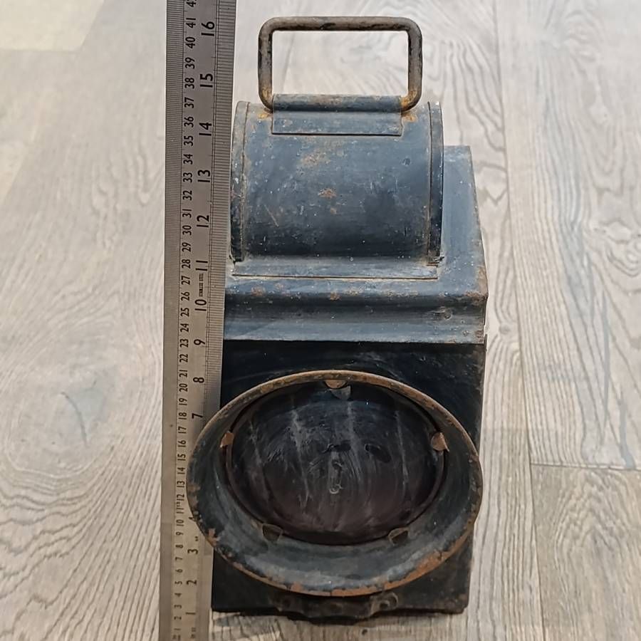 Vintage SA Railways red signal lantern