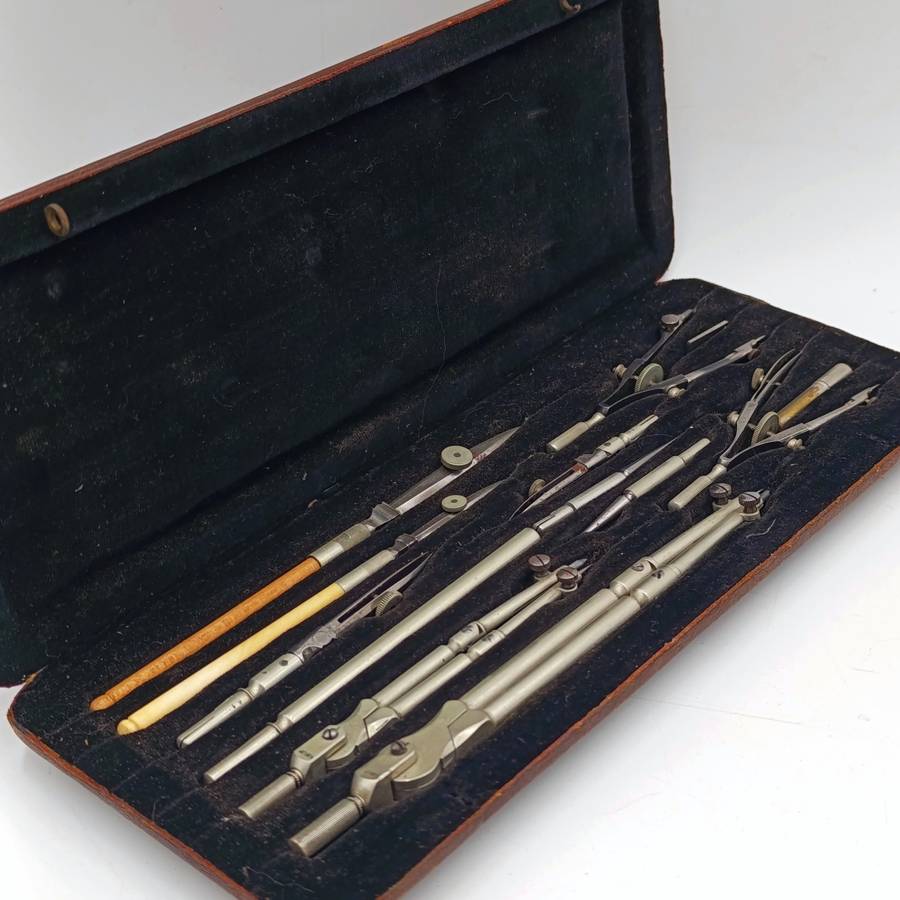 Riefler Nesselwang and Munchen technical drawing set - antique