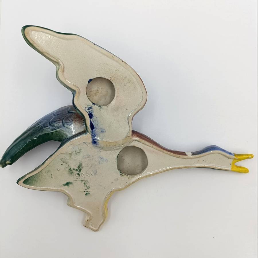 Vintage ceramic flying duck wall hanging