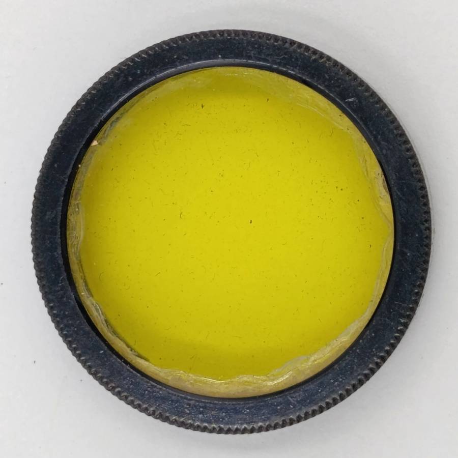 Lot of 3 Antique No.6 lens filters in case