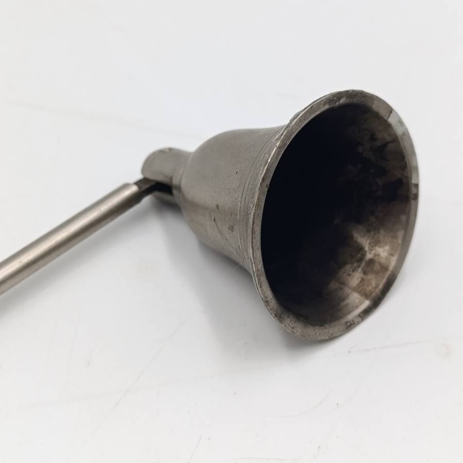 Vintage white brass candle snuffer