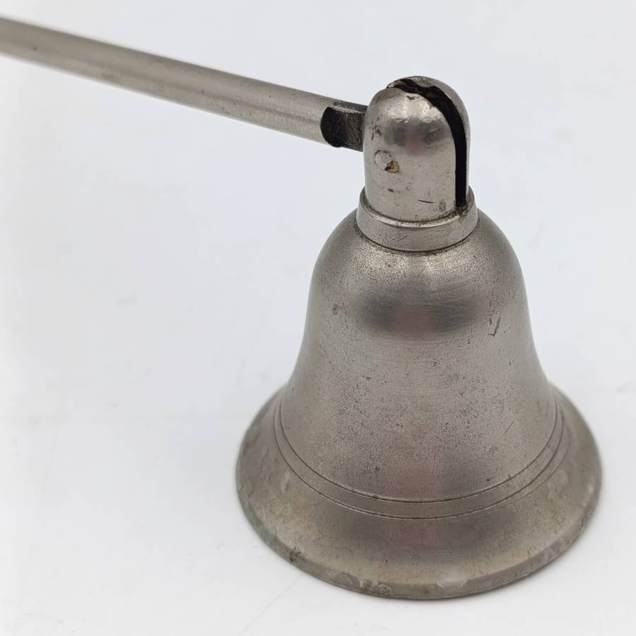 Vintage white brass candle snuffer
