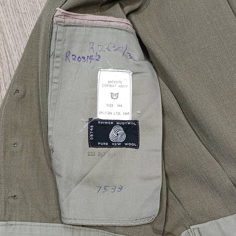 Old SA Army combat bunny jacket with trousers