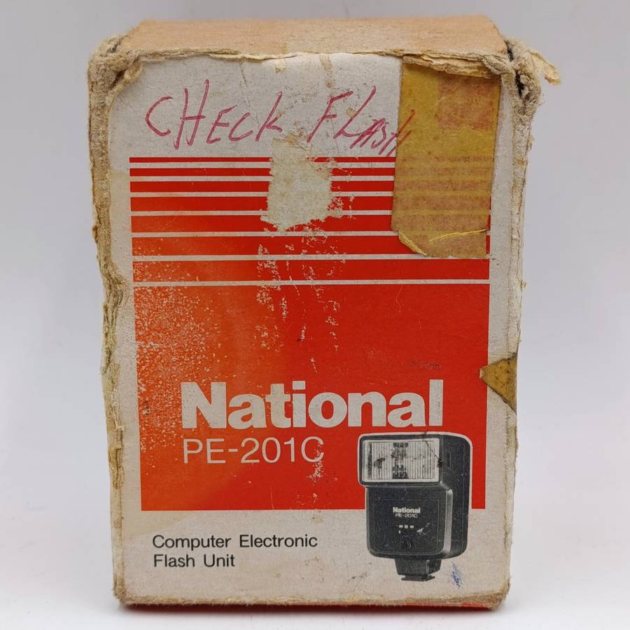 Vintage National PE-201C Camera flash in box - working