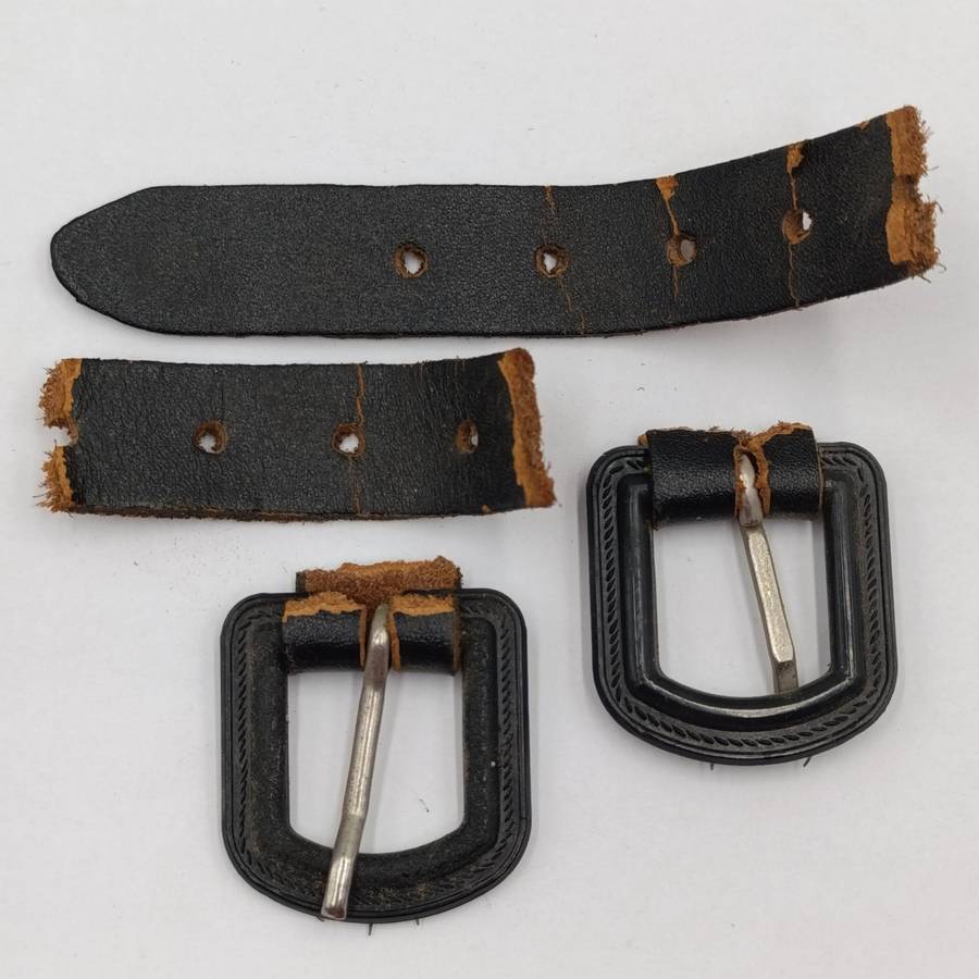 Rhodesian Army staff corps stable belt - leather straps damaged