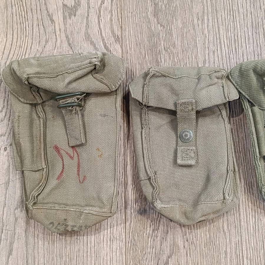 Lot of SA Army webbing straps and ammo pouches