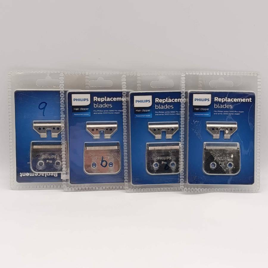 Lot of 4 Philips replacement hair clipper blades