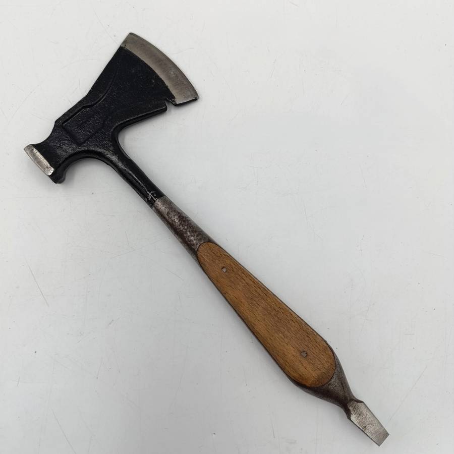 Vintage Matador Solingen hunting dagger and hatchet in original leather pouch