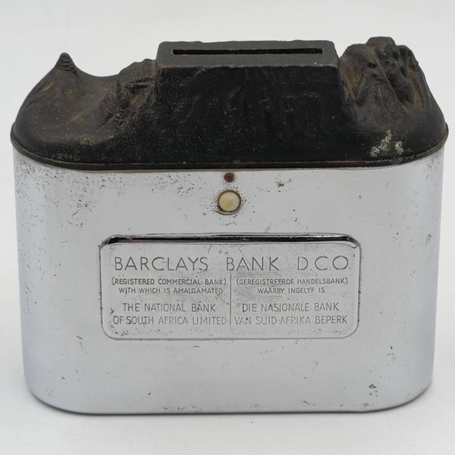 Vintage Barclays Bank Table Mountain money box