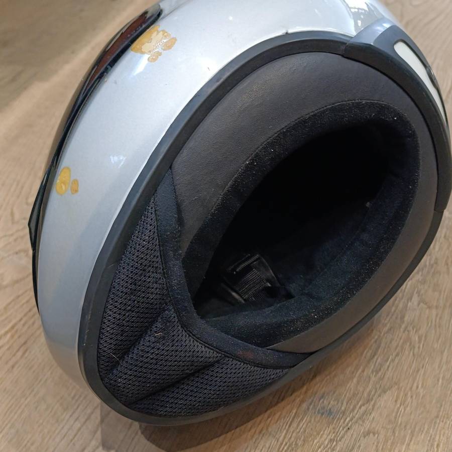 Genuine BMW motorcycle helmet with bag - some minor scuff marks