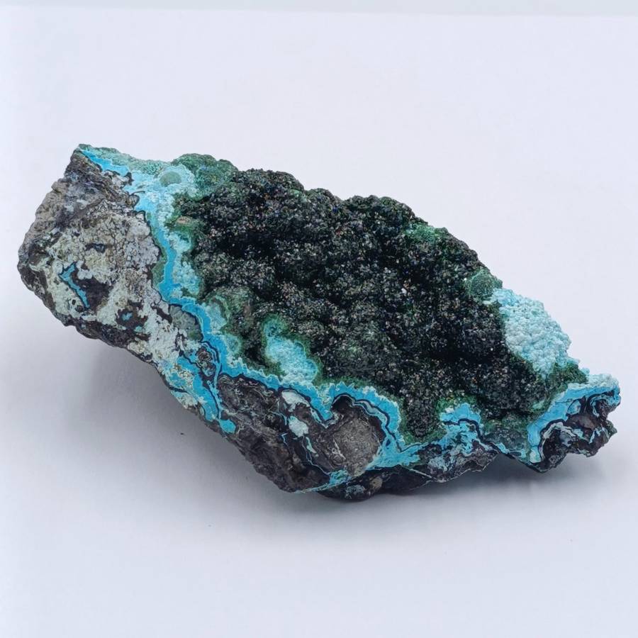 Azurite and malachite mineral specimen of 239 grams