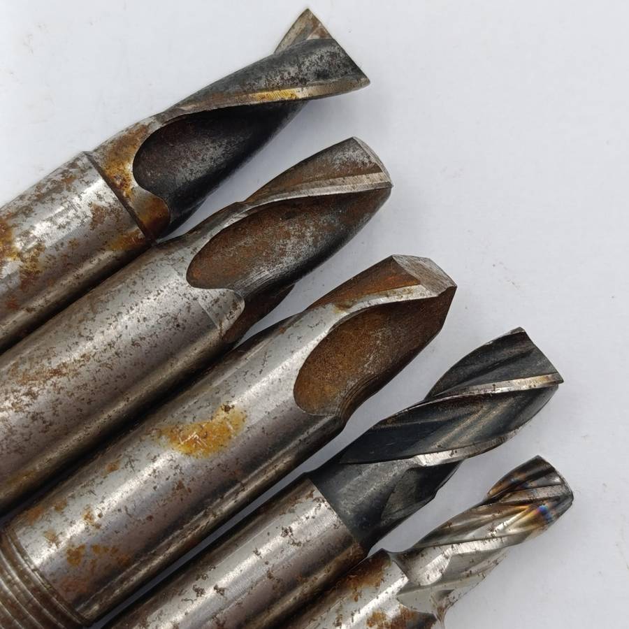 Lot of 8 End Mill bits