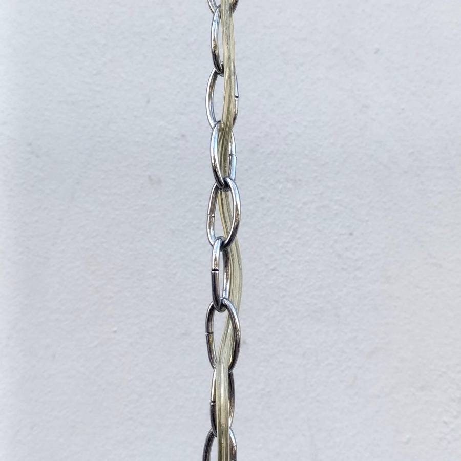 White metal Crystal-decorated 5 arm chandelier