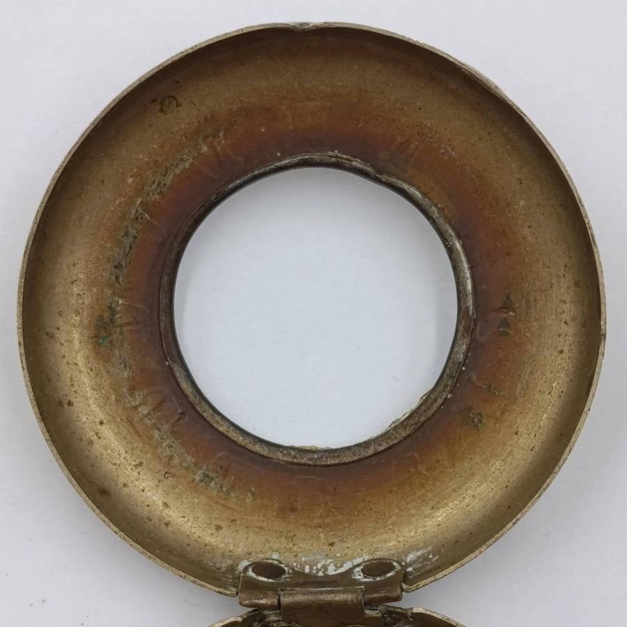 Antique Pocketwatch half hunter protective case