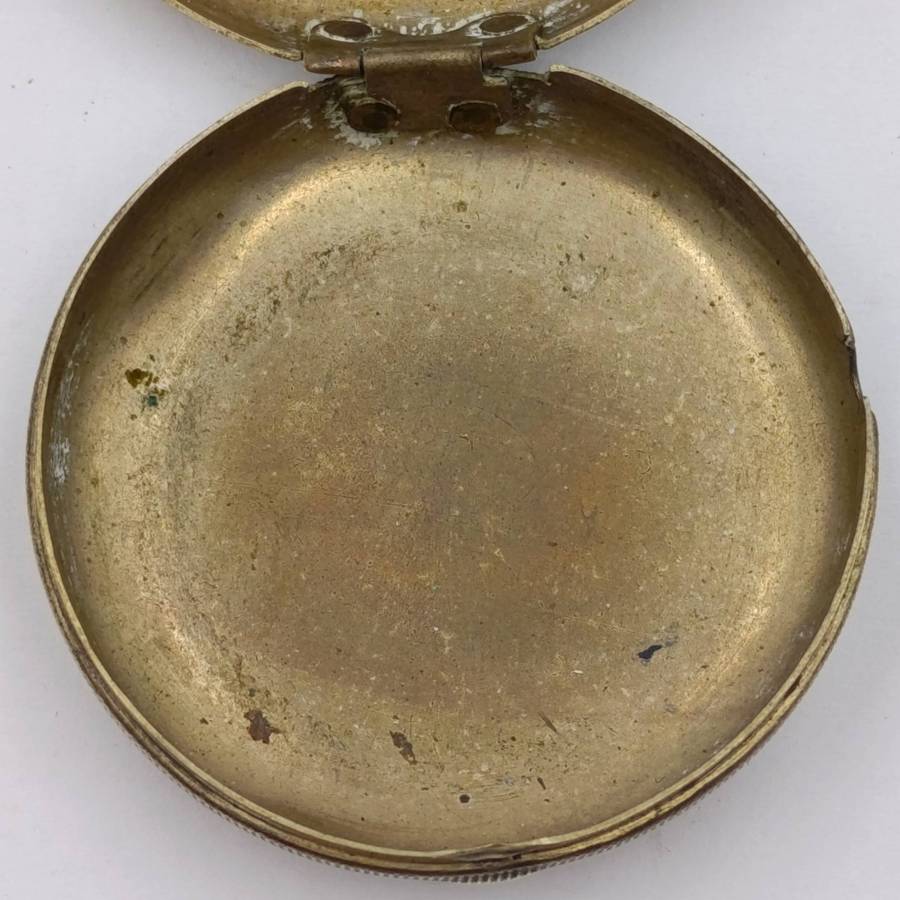 Antique Pocketwatch half hunter protective case
