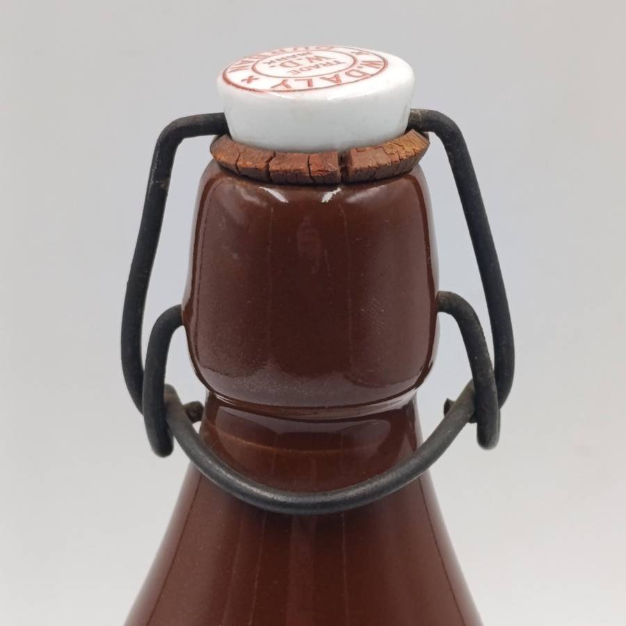 Antique W.Daly Durban trademark stoneware ginger beer bottle
