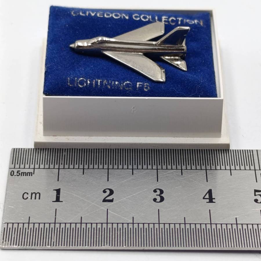 Lightning F6 fighter jet lapel pin badge