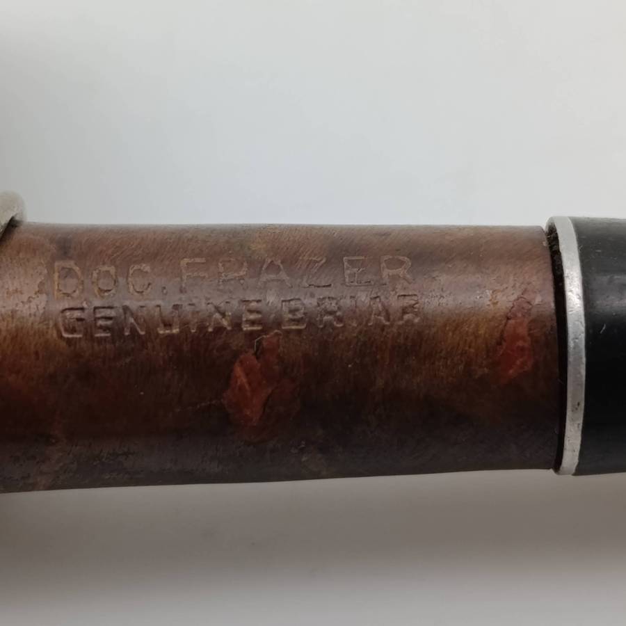 Vintage Doc Frazer smoking pipe with cap