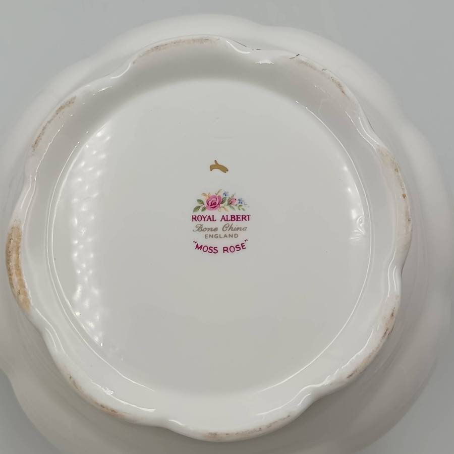 Vintage Royal Albert Moss Rose porcelain Tea Pot with Lid