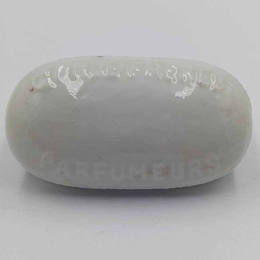 Antique Gelle Freres Parfumeurs cream pot with lid