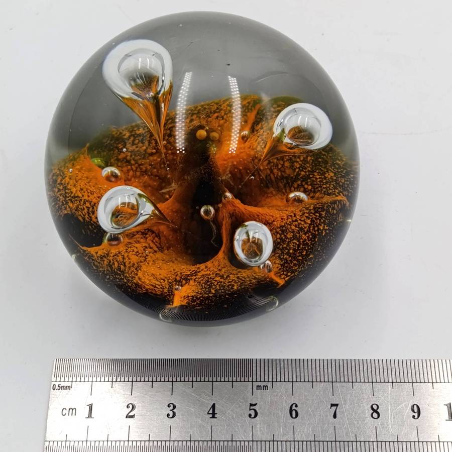 Beautiful handmade glass paperweight