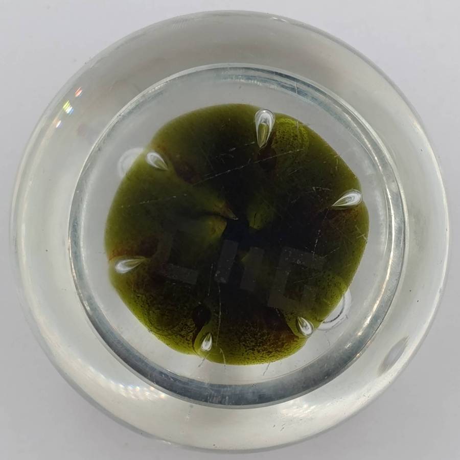 Beautiful handmade glass paperweight