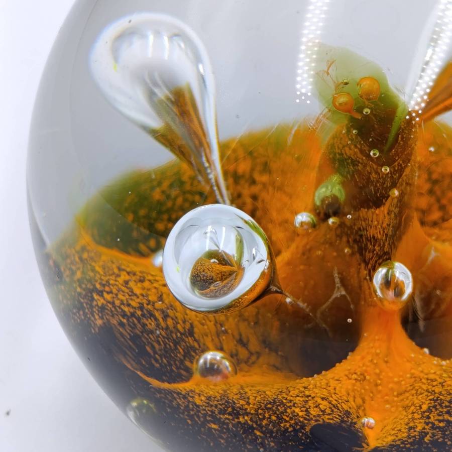 Beautiful handmade glass paperweight