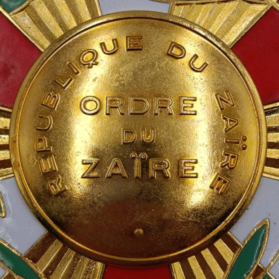 Democratic Republic of Congo Military version of the Knight's badge of the Order of Zaire