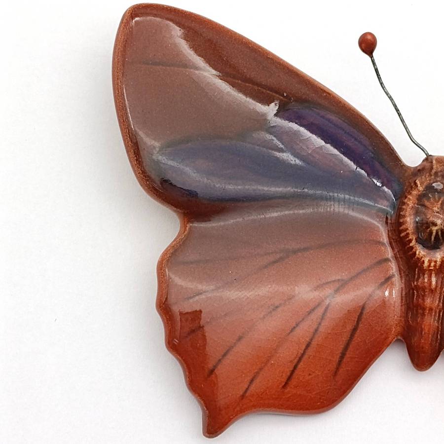 Vintage Beswick Purple Hairstreak pottery butterfly