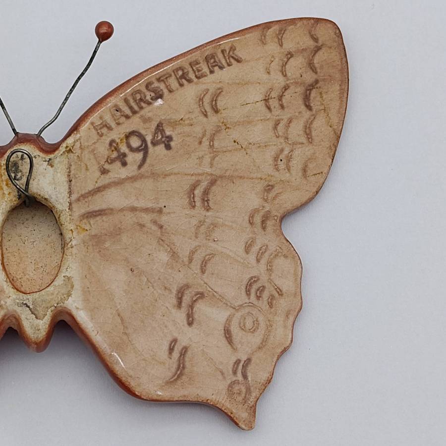 Vintage Beswick Purple Hairstreak pottery butterfly