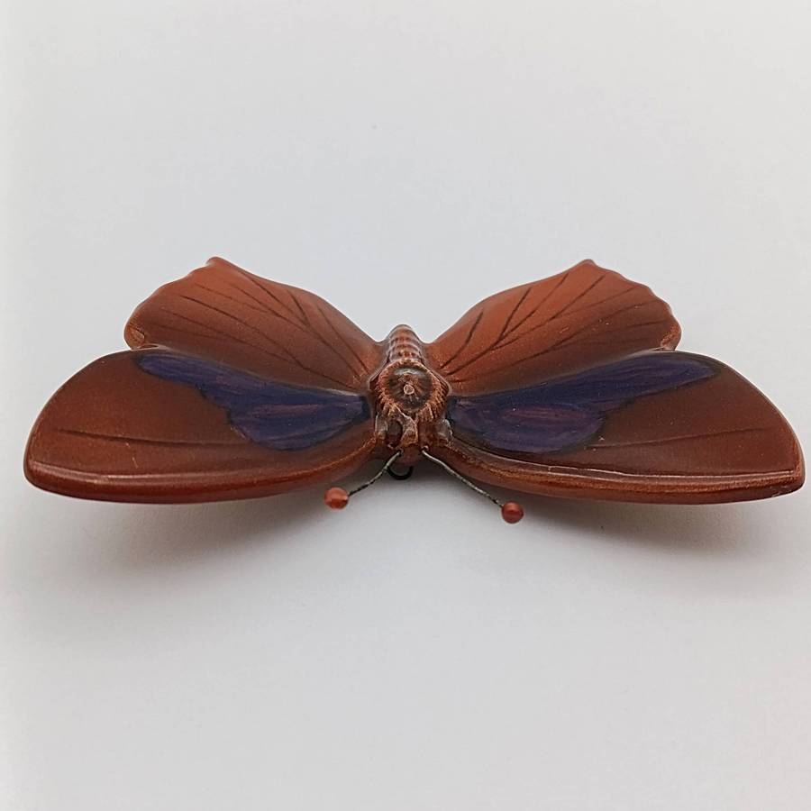 Vintage Beswick Purple Hairstreak pottery butterfly