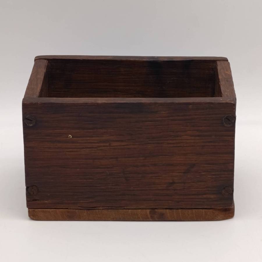 Antique wooden butter press with scoop