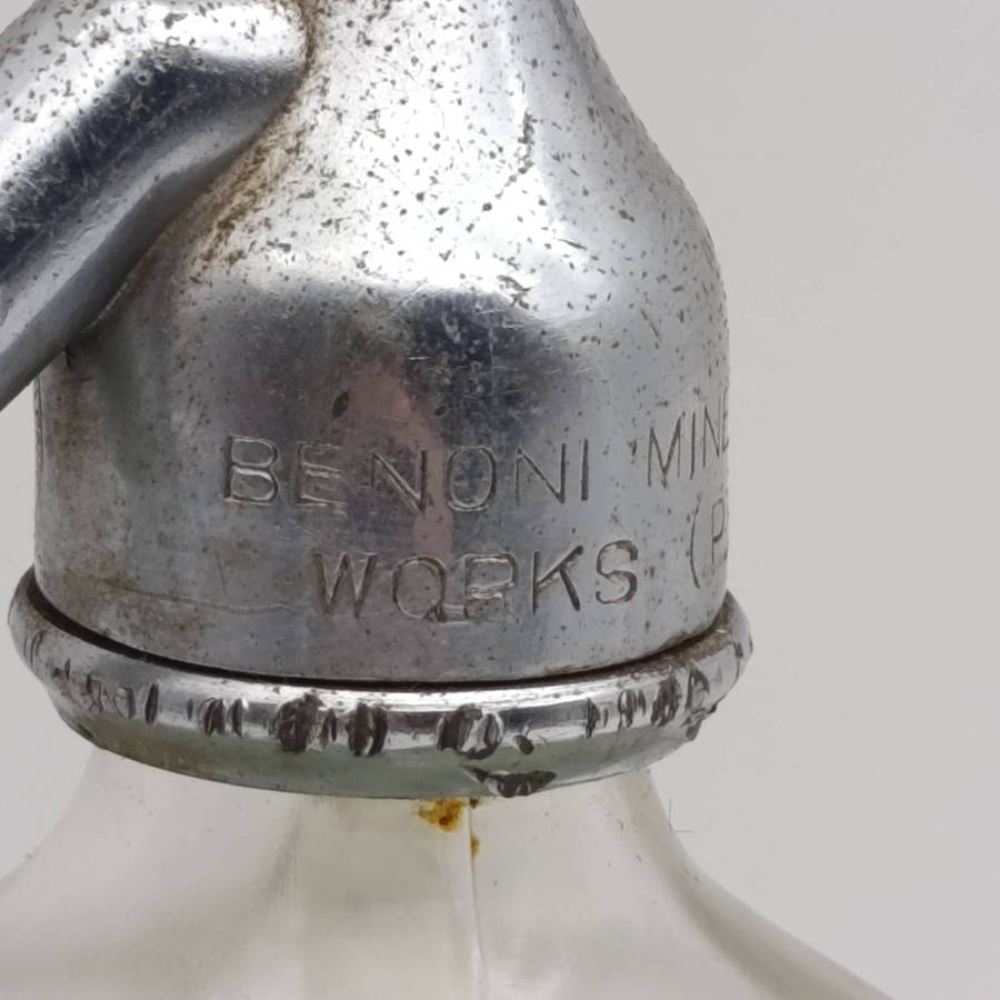 Vintage Sullivan's Brakpan and Kimberley glass Soda syphon bottle