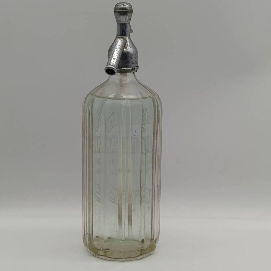 Vintage Sullivan's Brakpan and Kimberley glass Soda syphon bottle