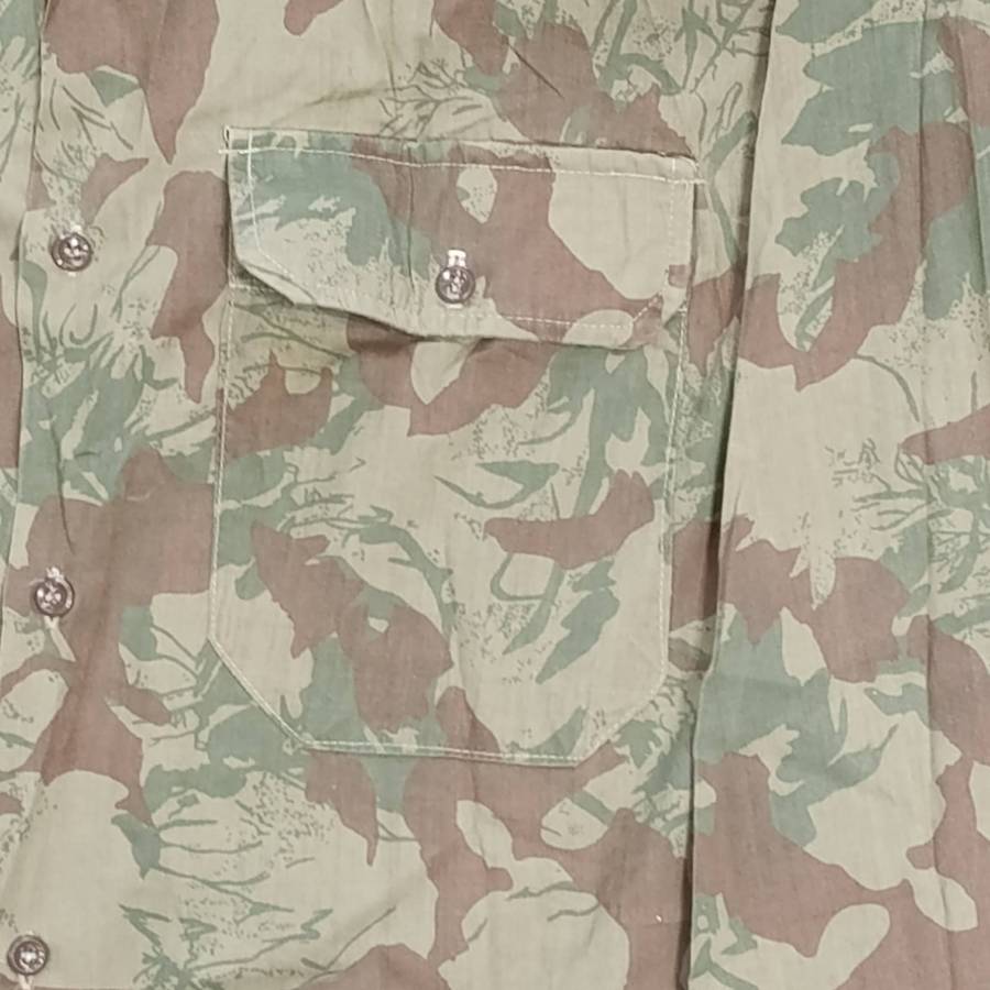 Old Police Tsk Force Koevoet Camo Pattern long sleeve shirt - Size Large