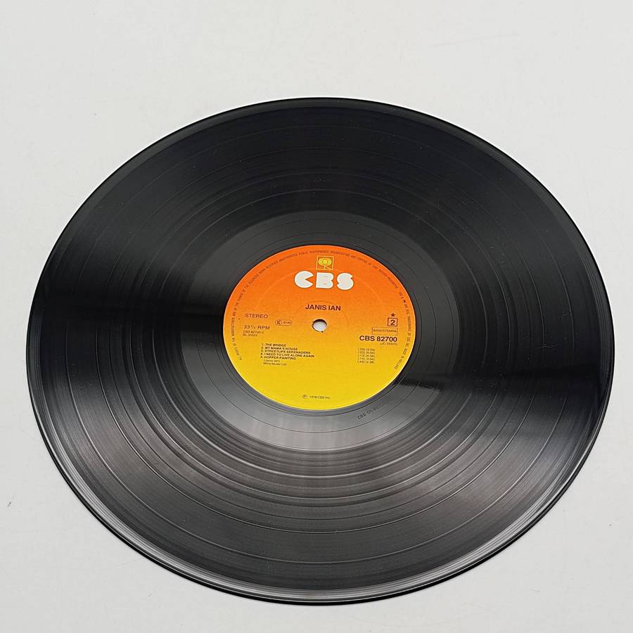 Record  Janis Ian  Label : CBS Released 1978 Israel  Media - Very Good Plus (VG+) Sleeve - Very Good