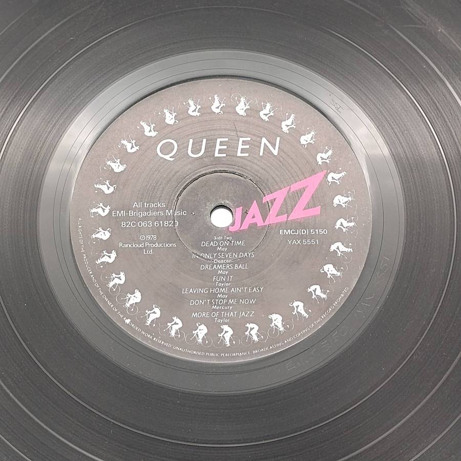 Record  Queen  Jazz Label: EMI ( Scarce ) Released 1978 South Africa  Original Inner present