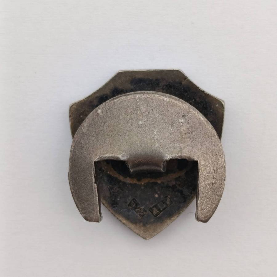 Germiston High School Sterling Silver button badge - weighs 4.1grams