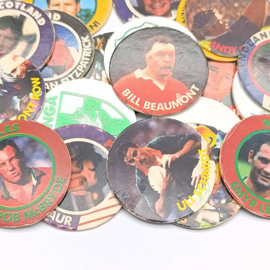 Lot of 29 Arlenco Slama's of 1995 Rugby world cup - including plastic disc slama's