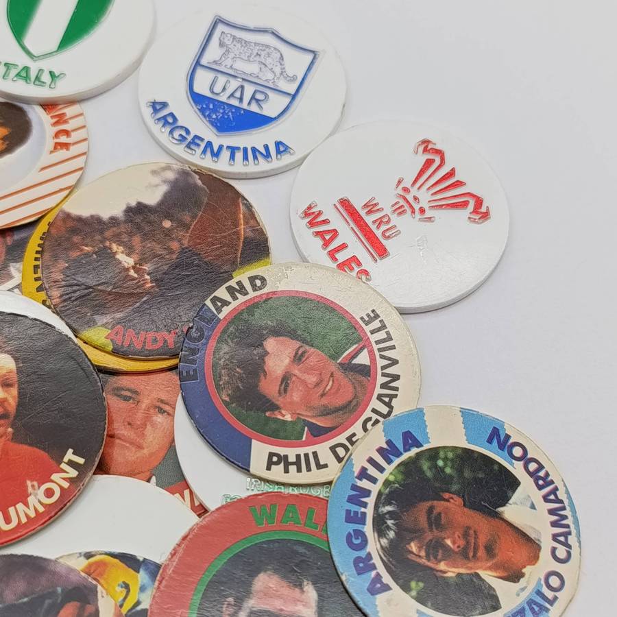 Lot of 29 Arlenco Slama's of 1995 Rugby world cup - including plastic disc slama's