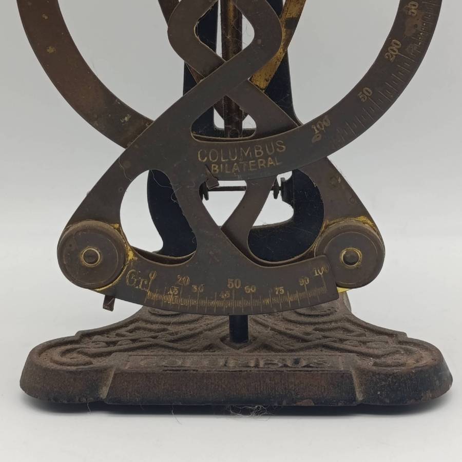 Antique Columbus Bilateral postal scale