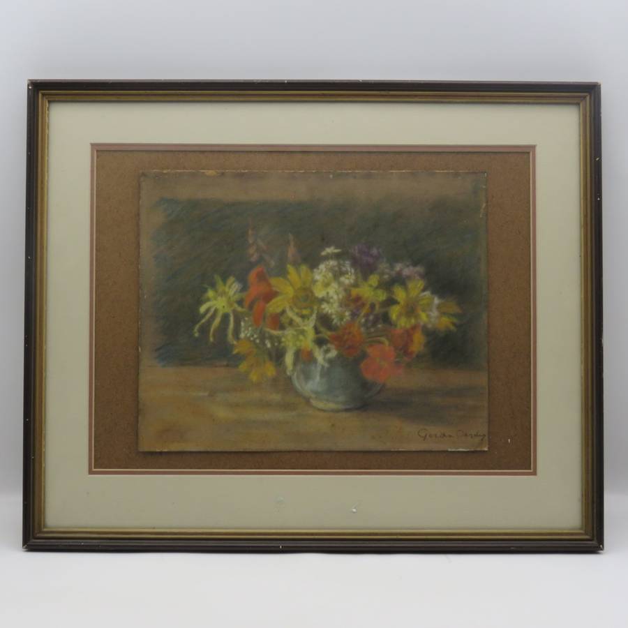 Gerda Oerder still life pastel - wife of Frans Oerder